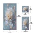 thumbnail image 3 of 3 Piece Bath Towels Set Bath Towel, Hand Towel and Face Towel for Bathroom, Gym, Hotel Large Flower in Full Bloom, 3 of 8