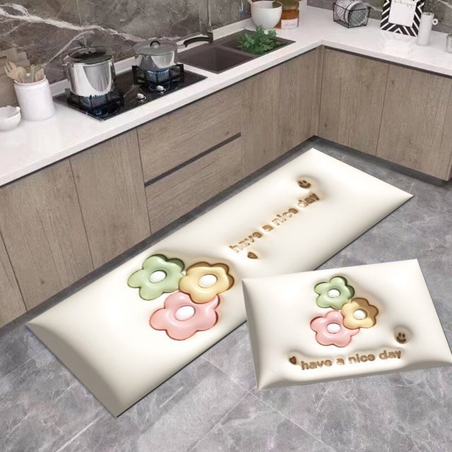 Leodye Bathroom Rug Set Memory Foam Bath Mats 2 Piece with Toilet Mats, Soft & Supportive, Shock Absorbing, Water Absorbent, Non-Slip Bath Rugs, Machine Washable, Area Rug