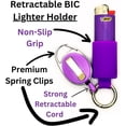 thumbnail image 4 of Lighter Locators - Retractable Lighter Holder for J6 BIC Lighters | 15 Colors | BIC Lighter Keychain | Lighter Not Included, 4 of 7