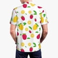 thumbnail image 6 of Wukai Strawberry and Lemon Men’s Polo Shirts,Quick-Dry Athletic Shirt,Classic Fit Shirts-X-Large, 6 of 8