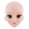 thumbnail image 1 of Cabeza de muñeca de 60 cm perfke 1/3 Ojos Marrones 2 piezas, 1 of 9