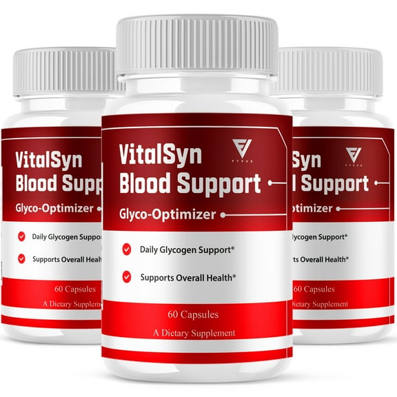 (3 Pack) Vitalsyn Maximum Strength Glycogen Support Capsules, Vitalsyn Daily Advanced Overall Multivitamin Health and Glyco Support Supplement (180 Capsules)