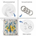 thumbnail image 6 of Yellow Lemon Bathroom Shower Curtains with Hooks, Summer Fruit Leaf Vintage Flower Medieval Waterproof Fabric Washable Shower Curtain for Home Hotel Bathtub Decor 36x72 Inch, 6 of 9