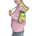 thumbnail image 2 of Sikiie Cute Avocado Women's Casual Hoodies Long Sleeve Lightweight Pullover Tops Loose Sweatshirt-Medium, 2 of 7