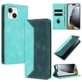 thumbnail image 1 of Funda FOXDOCK para iPhone 13 Mini de Cuero Premium Bicolor con Ranuras RFID, Carcasa Tipo Billetera Antigolpes y Soporte Plegable, 1 of 6