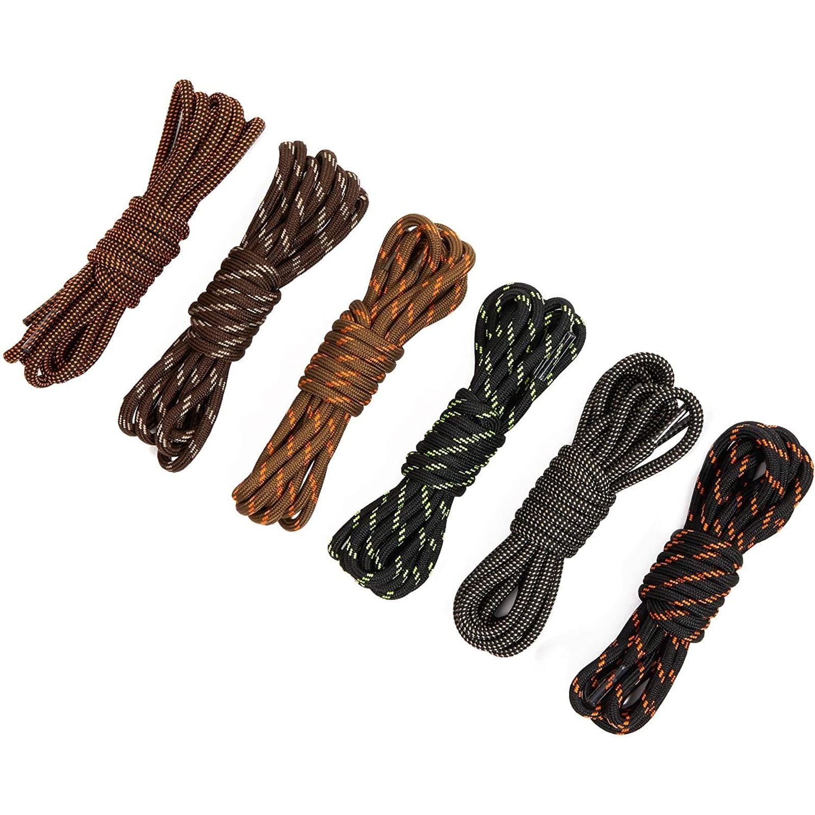 2 6 Pairs Free Shipping Round Shoelace 19 Multi Color 27",36",45",54" & 1 