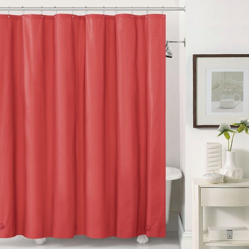 Ruthy's Textile Mildew-Free Peva 6 Gauge Heavy Weight Single Shower Liner