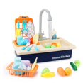 thumbnail image 1 of Juguete de cocina Play Sink BOBXIN Play con agua corriente y platos, 1 of 8