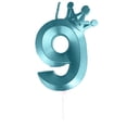 thumbnail image 1 of Number Birthday Candle 3D Designed Happy Birthday Candles Anniversaries Blue, 1 of 2