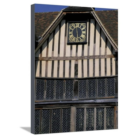 Medieval Moated Manor House, Ightham Mote, Kent, England Stretched Canvas Print Wall Art By Nik (Best Manor Houses In England)