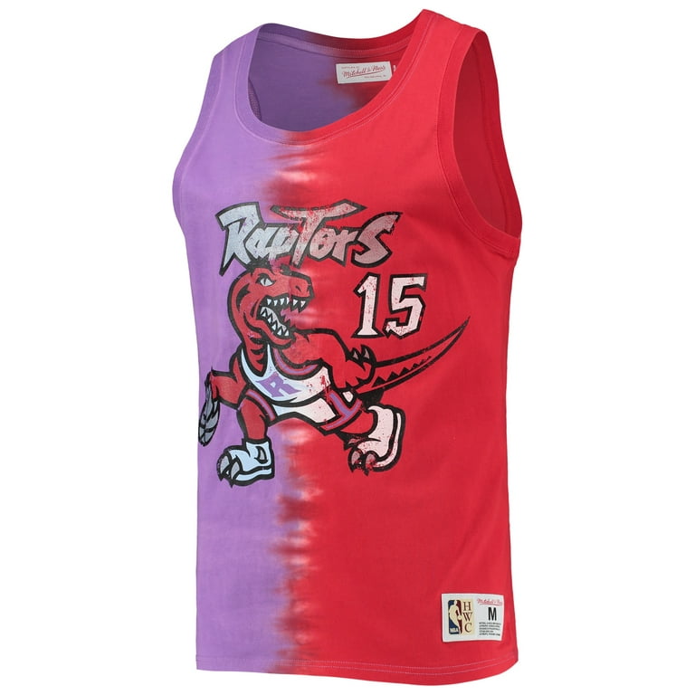 Men's Mitchell & Ness Vince Carter Purple Toronto Raptors - Name & Number  T-Shirt