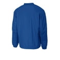 thumbnail image 5 of Sport-Tek Men's Rib Knit V-Neck Collar Soft Raglan Wind Shirt, 5 of 5
