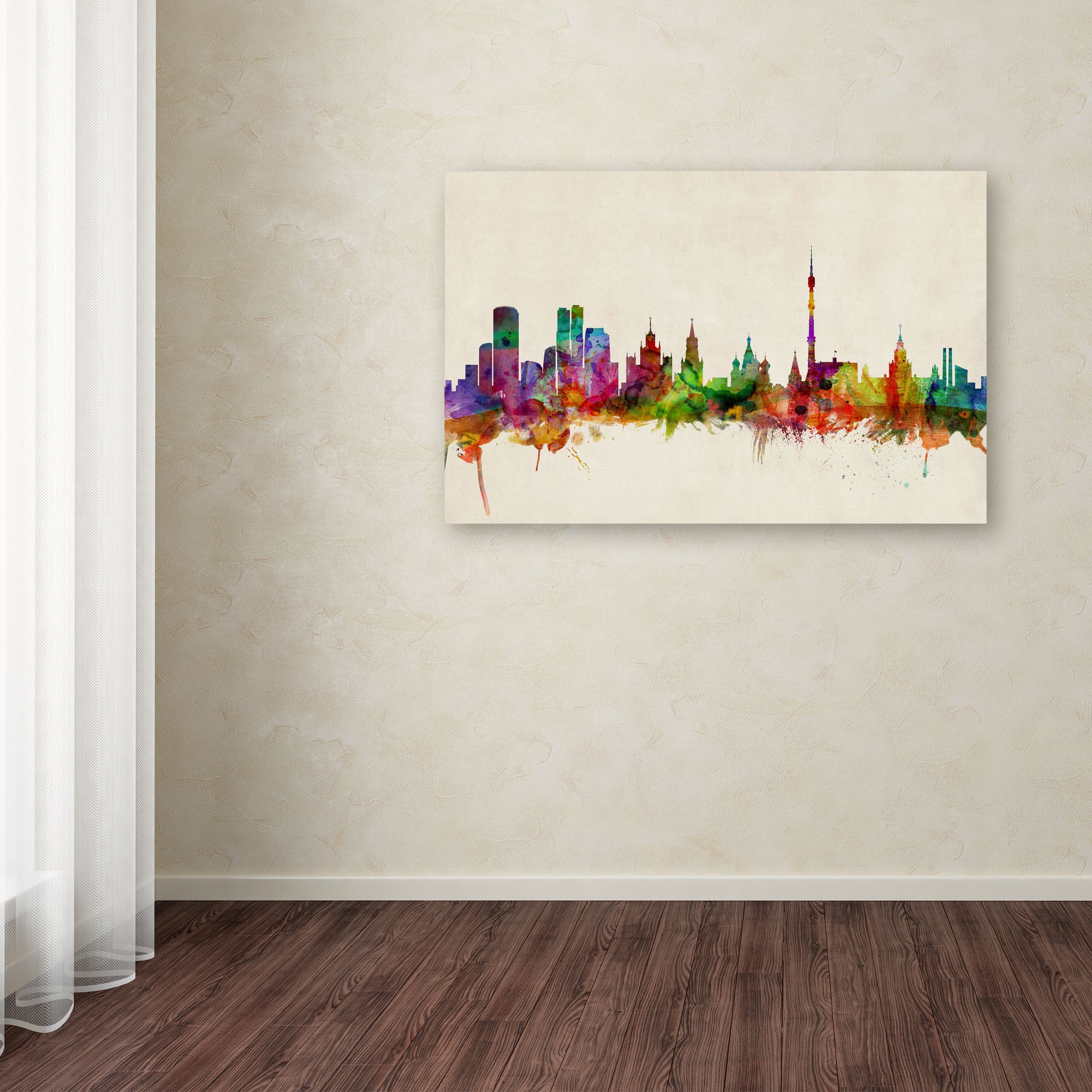 Trademark Fine Art "Moscow Russia" Canvas Art by Michael Tompsett