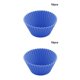 thumbnail image 3 of Wosthever 10 Uds. De tazas de silicona para magdalenas, revestimientos para magdalenas, taza redonda reutilizable para pasteles, molde para Type5 NO5, 3 of 6