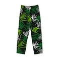 thumbnail image 4 of Xecao Tropical Leaves1 Men's Straight Lounge Pajama Pants: The Ultimate in Comfortable Sleepwear, 4 of 9