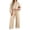 Khaki #29, variant on Womens Two Piece Sets Polka Dot Long Sleeve Sweatshirt and Drawstring Shift Pants Outfits ,XL