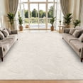 thumbnail image 5 of MeyJey 8’x10’ Area Rugs for Living Room, Non Slip Jacquard Textured Modern Rugs Soft Geometric Rug for Bedroom Dining Room Office, Beige, 5 of 10