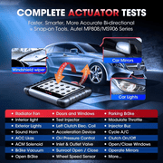 Autel OBD2 Scanner MK808S, Bidirectional Scan Tool, OE All System Diagnostics, 28+ Service for 200+ Brands, 3000+Active Tests, Auto Scan and Autovin