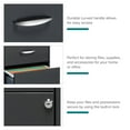 thumbnail image 2 of Space Solutions 3 Drawer Letter Width Vertical File Cabinet with Pencil Drawer, Charcoal, 2 of 18