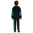 thumbnail image 2 of Cheetah Boys Fleece Hoodie and Joggers, 2-Piece Set, Size 4-18 Husky, 2 of 5