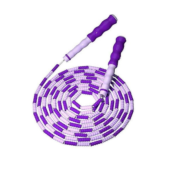 Cuerda de saltar para fitness en interiores, multicolor, con velocidad ajustable, suave, para principiantes y mujeres.