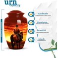 thumbnail image 3 of Cowboy Horse Cremation Urn, Western Memorial Urn For Ashes Adult Male, Horse Rider Decorative Cremation Urn For Men, Cowboy Tribute Urn For Funeral, Size 6 Inch, 3 of 7