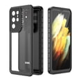 thumbnail image 3 of Dteck Case For Samsung Galaxy S21 Ultra,Waterproof Built-in Screen Protector Rugged Heavy Duty Full Body Shockproof Protection Phone Case for Samsung Galaxy S21 Ultra 6.8-inch,Black/Clear, 3 of 8
