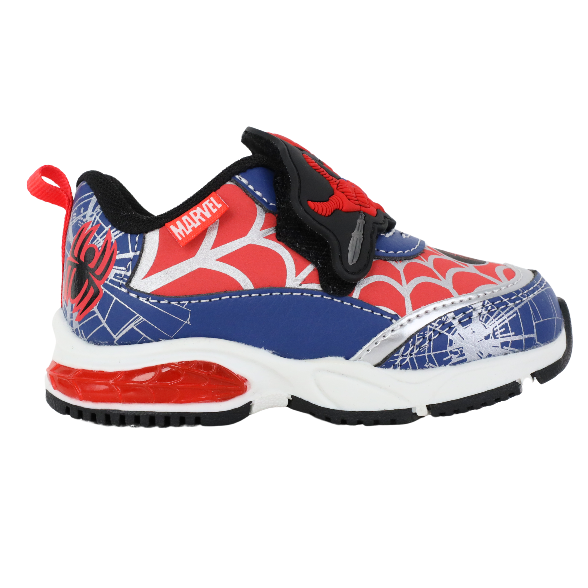 Ground Up Spiderman Light-Up Toddler Sneakers, Blue/Red photo 4