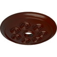 thumbnail image 3 of Ekena Millwork 25 1/4"OD x 4"ID x 2"P Spiral Ceiling Medallion (Fits Canopies up to 4"), Hand-Painted Brushed Mahogany, 3 of 6