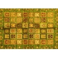 thumbnail image 1 of Ahgly Company Indoor Rectangle Abstract Yellow Modern Area Rugs, 4' x 6', 1 of 4