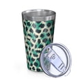 thumbnail image 2 of 16oz Tumblers Leopard Pattern with Green and Black Spots Stainless Steel Vacuum Insulated Double Wall Travel Tumbler Cups Mug with Lid and Straw,Cleaning Brush for Coffee,Tea, 2 of 4