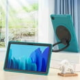 thumbnail image 5 of Dteck Kids Case for Galaxy Tab A7 10.4 2020 T500 T505 Rugged Kickstand with Pencil Holder Shockproof Heavy Duty Hybrid Three Layer Armor Silicone PC Tablet Cover, blue, 5 of 6