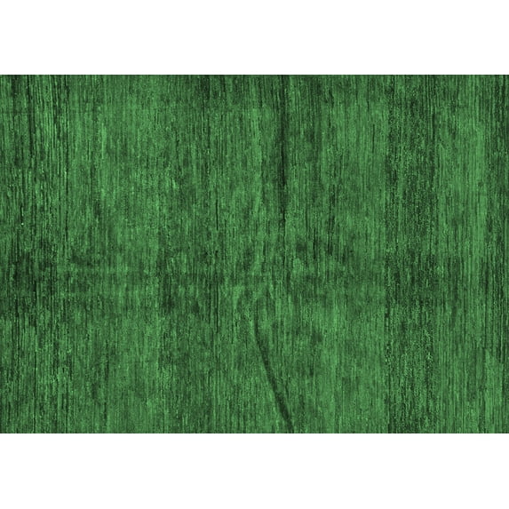 Ahgly Company Indoor Rectangle Oriental Emerald Green Modern Area Rugs, 2' x 3'