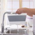 thumbnail image 5 of Fregadero portátil plegable para platos, lavabo para platos, lavadero plegable, lavabo con tapón de drenaje, plato para fregadero de cocina, lavaplatos para acampar, gris, 5 of 5