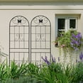 thumbnail image 2 of 71" H - 2 pcs Heavy-duty Garden Trellis  Metal Rustproof Climbing Plant Supports Easy Assembly, 2 of 9