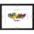 thumbnail image 3 of Tampa Skyline in Watercolor, Framed Art Print Wall Art by paulrommer Sold by Art.Com, 3 of 6