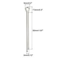 thumbnail image 2 of Unique Bargains Split Cotter Pin, Fixation à Clip en Acier Inoxydable 3x50mm Raccord Argent 30Pack, 2 of 5