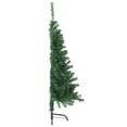 thumbnail image 4 of vidaXL Christmas Tree Decoration Artificial Half-Circle Tree with Stand PVC, 4 of 7