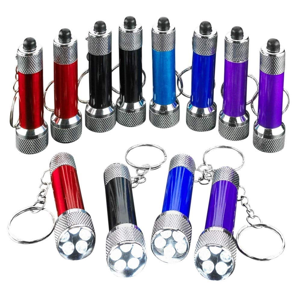 2.5" LED Flashlight Keychain 12 pack by Kidsco
