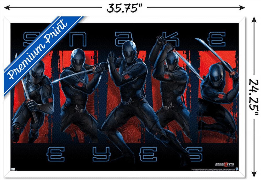 G.I. Joe: Snake Eyes - Group Wall Poster, 22.375" x 34", Framed