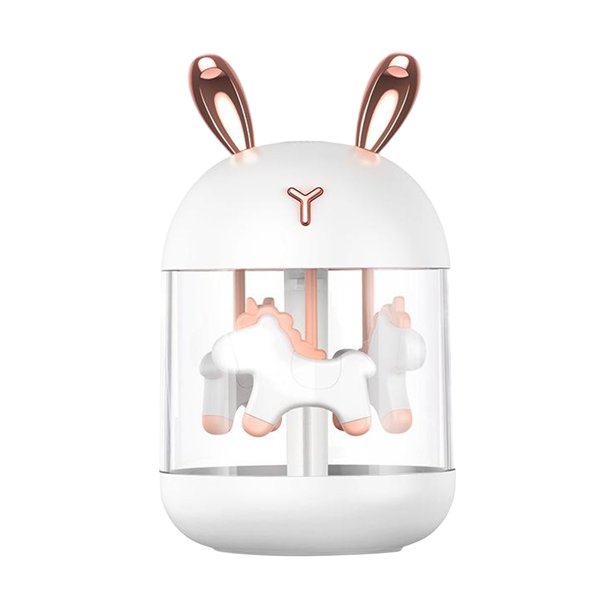 Humidificador de aire de niebla fría Sunnimix portátil USB 300 ml Rabbit White