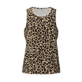 thumbnail image 4 of Easygdp Leopard Print-1 Men's Tank Top, Sleeveless Muscle T Shirts, Breathable, Quick-Dry, Loose for Gym, Running, Fitness - Medium, 4 of 9