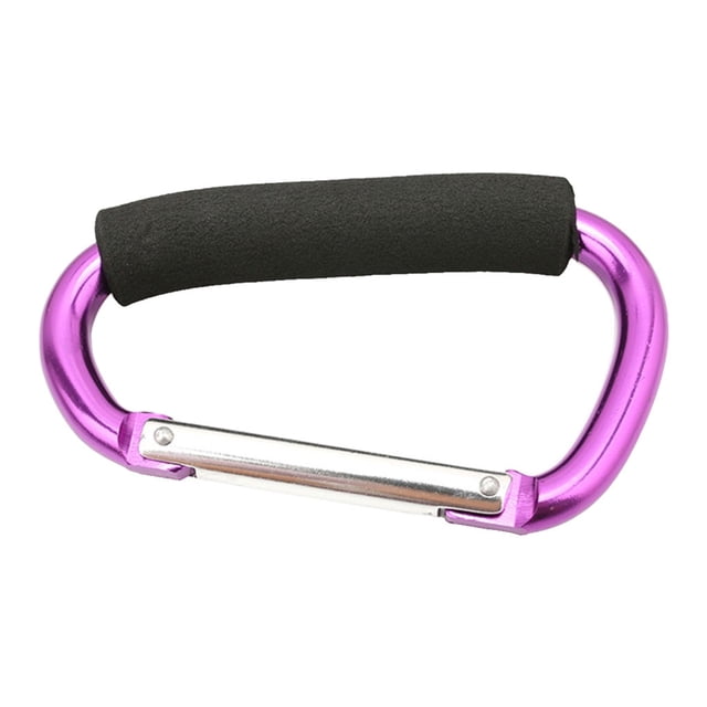 Eigraketly Gancho en forma de D, accesorios profesionales de bloqueo firme, herramienta de espeleología para exteriores, Clip de fijación, Escalada Violeta
