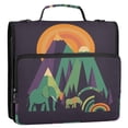 thumbnail image 5 of FORMRS Zipper Binder with Shoulder Strap 2-inch Ring 500 Sheet Capacity File Bag, Abstract Animals, 5 of 5