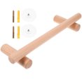 thumbnail image 2 of SHISUYAN 1pc Simple Towel Rack Wooden Single Towel Bar No Punch Storage Rack Towel Hanger for Bathromm Kitchen Home (30CM), 2 of 8