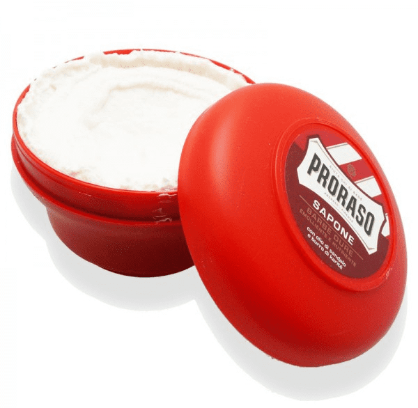 Proraso Shave Soap, Sandalwood 150 ml + Eyebrow Ruler