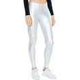 thumbnail image 3 of American Apparel Women's Metallic Legging, Silver, X-Small, 3 of 6