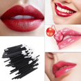 thumbnail image 1 of 100 pcs Disposable Lipbrush Lip Gloss Brush Wands Lipstick Gloss Applicators Makeup Tool, 1 of 4