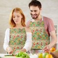 thumbnail image 3 of Pioneer Flower Floral Print Pattern Apron for Women and Men, Cotton Linen Waterproof with Pockets, Adjustable, 33x27 Inch for Kitchen, Gardening, BBQ, Salon, 3 of 6