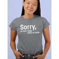 thumbnail image 2 of Sorry I'm Late. Didn't Want To T-Shirt Women -Image by Shutterstock, Female XX-Large, 2 of 4